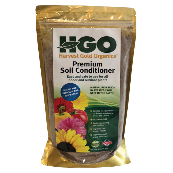 Provides Natural Silica and Micronutrients 15lb Bag All Purpose for Houseplants Certified for Organic Gardens Flowers Harvest Gold Organics Premium Soil Conditioner All Vegetables and Trees