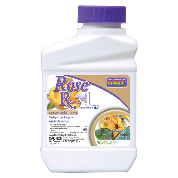 3-In-1 Plant Spray Insecticide, Miticide and Fungicide 1 Qt. Concentrate